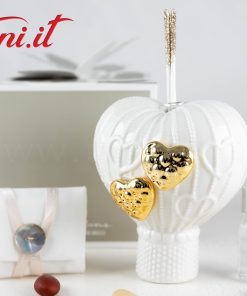 23141 Profumatore Mongolfiera con Cuori Oro Claraluna