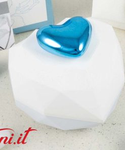Scatolina Cuore Azzurro e Bianco – 24365 Claraluna