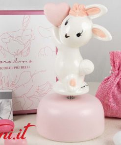 Carillon Coniglietto Medio Rosa – 24903 Claraluna