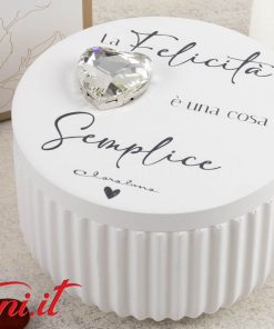 Scatolina Bassa Cuore Silver – 25333 Claraluna