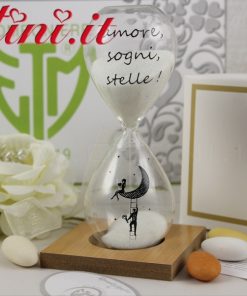 Clessidra grande su base in legno – Pick e Partecip. OMAGGIO