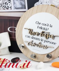 Quadro Appendichiavi Rotondo Legno