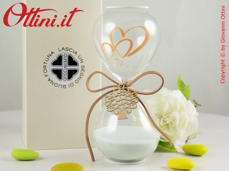 Amore – Clessidra H16,5 cm – Pick e Partecip. OMAGGIO