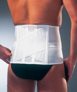 Cintura lombare elastica areata con 4 stecche flessibili thuasne ortelcross