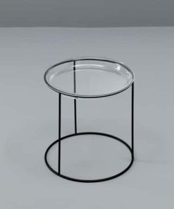 Coffee table tondo in vetro Orione