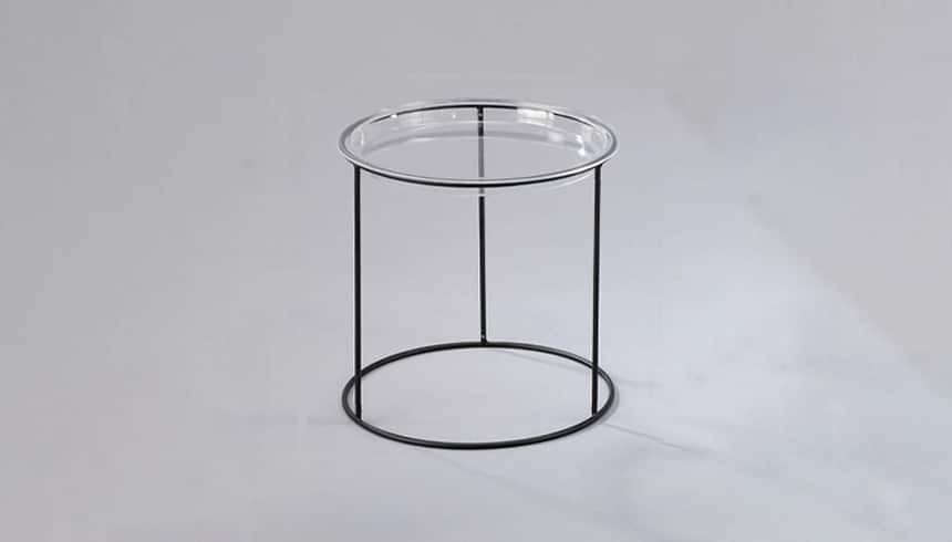Coffee table tondo in vetro Orione - Image 3