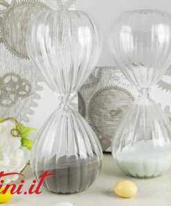 Clessidra Bianca e Grigia Grande Cuorematto D6778