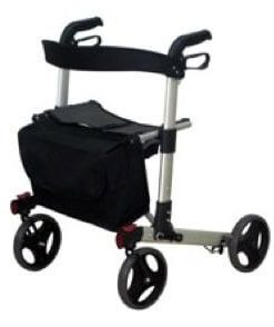Deambulatore rollator in alluminio con 4 ruote da 200 mm Termigea