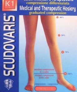 Scudovaris calza medicale monocollant K1 con punta aperta