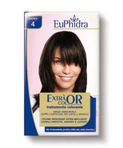 Tinta per capelli colorazione permanente castano 4 – euphidra extracolor