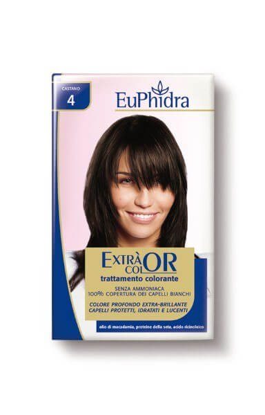 Tinta per capelli colorazione permanente castano 4 – euphidra extracolor