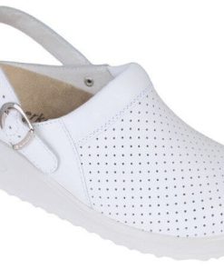 Zoccolo da lavoro in pelle di vitello con tacco 3 cm Tec Pro Tammo Berkemann