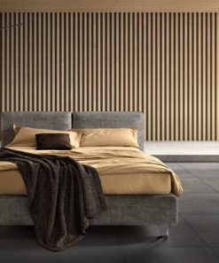 Letto imbottito moderno Piede Alto Fom